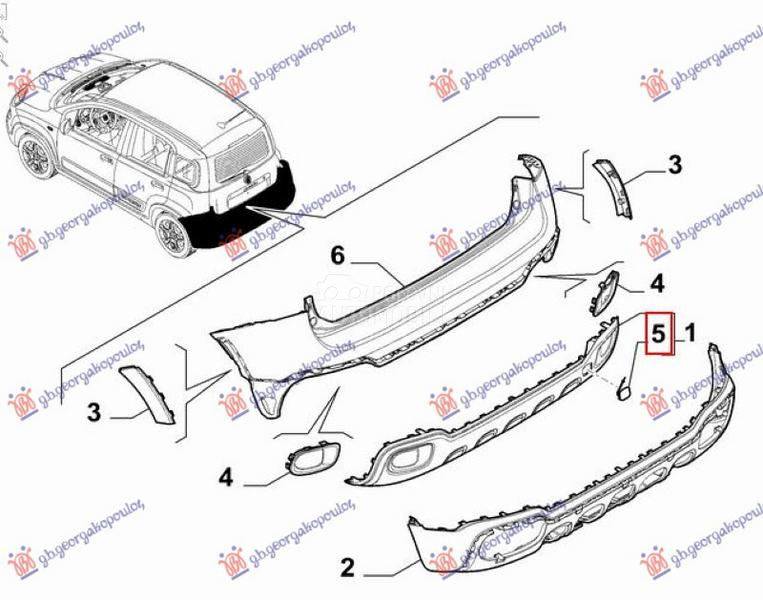 POKLOPAC KUKE ZADNJEG BRANI...