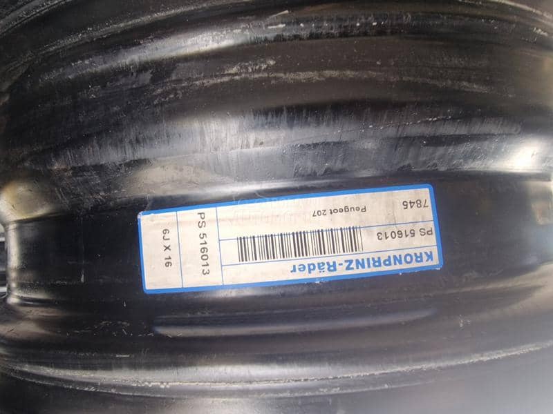 Čelične felne  16" 4 x 108