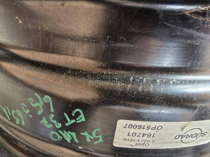 Čelične felne opel 16" 5 x 110