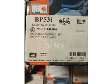 PLOČICE KOČNICA PREDNJE E36 za BMW 316, 318, 320 ...