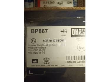 PLOČICE KOČNICA PREDNJE