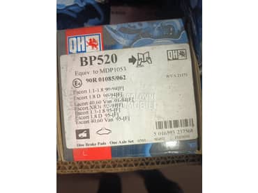 PLOČICE KOČNICA PREDNJE za Ford Orion, Escort