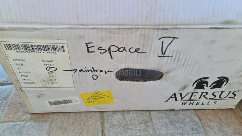 Aluminijumske felne Aversus 17" 5 x 114.3