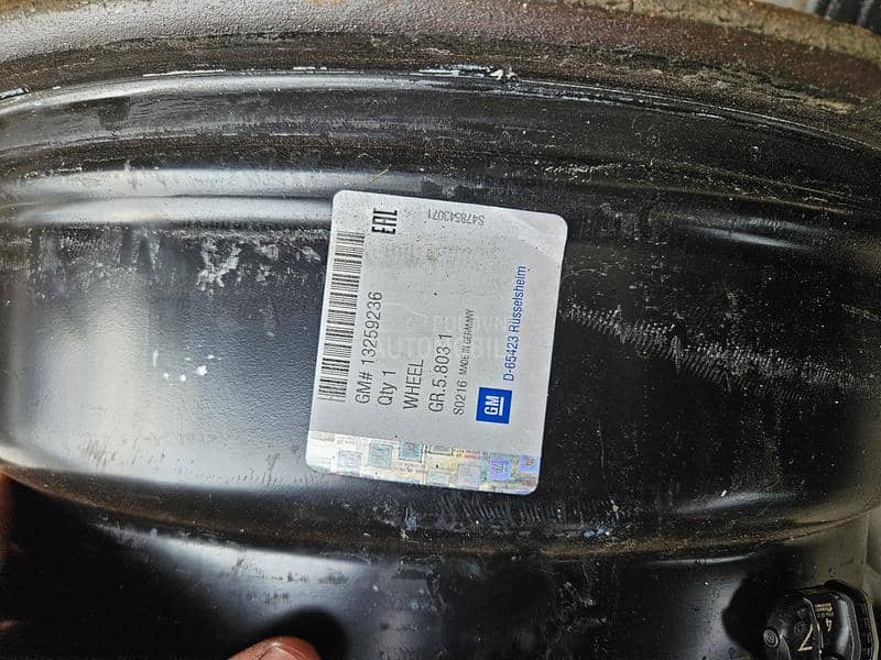 Čelične felne  17" 5 x 105