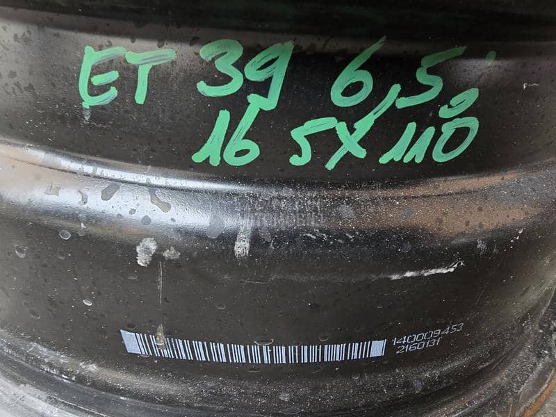 Čelične felne opel 16" 5 x 110