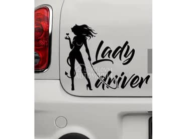Nalepnic lady driver NOVO  