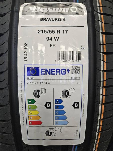 Barum 215/55 R17 Letnja