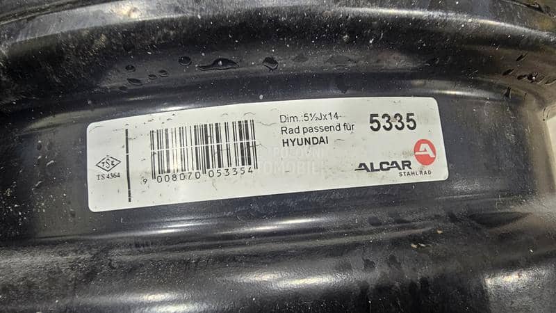 Čelične felne  14" 4 x 100