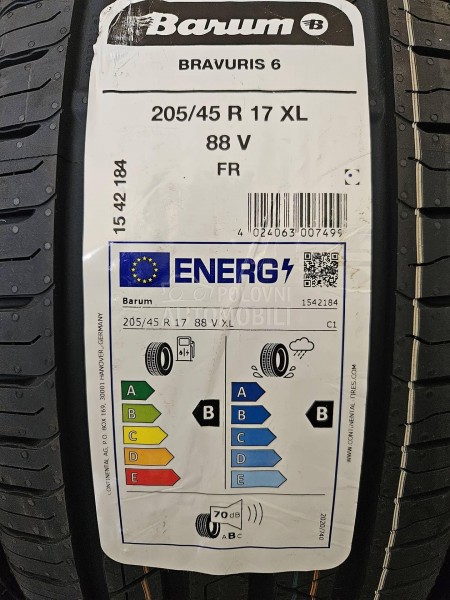 Barum 205/45 R17 Letnja