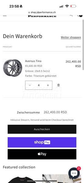 Aluminijumske felne ORIGINAL AVERSUS 19" 5 x 112