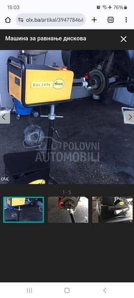 masina za obradu kočioni disk