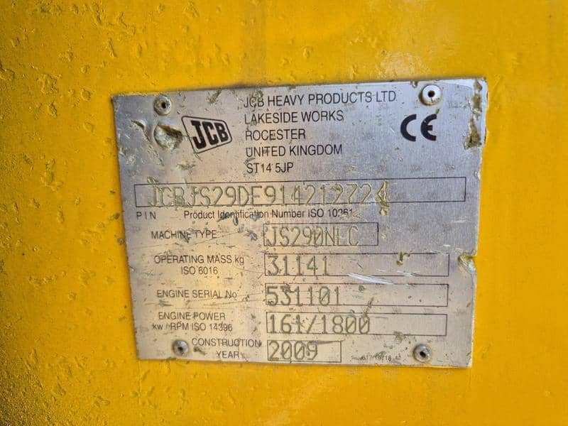 JCB JS290DE