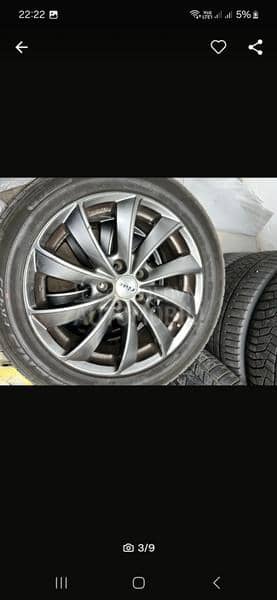 Aluminijumske felne Real Lugano sa gumam 17" 5 x 112