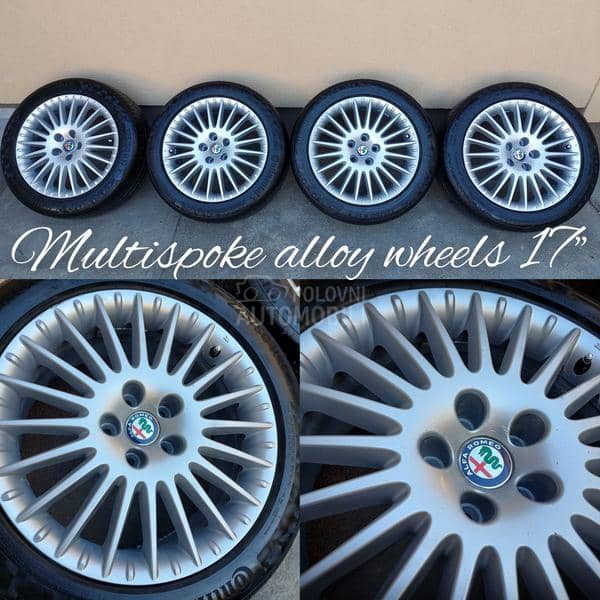 Aluminijumske felne MULTISPOKE SA GUMAMA 17" 5 x 110