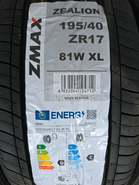 Zmax 195/40 R17 Letnja
