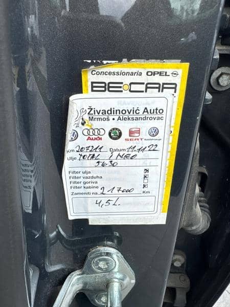 Opel Zafira 1.6 METAN ZA MOTOR