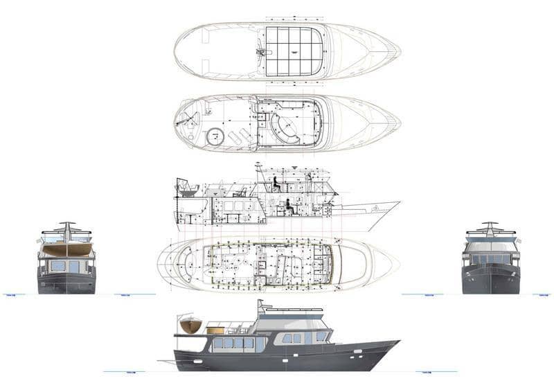 Ocean yachts Trawler Moonen 190