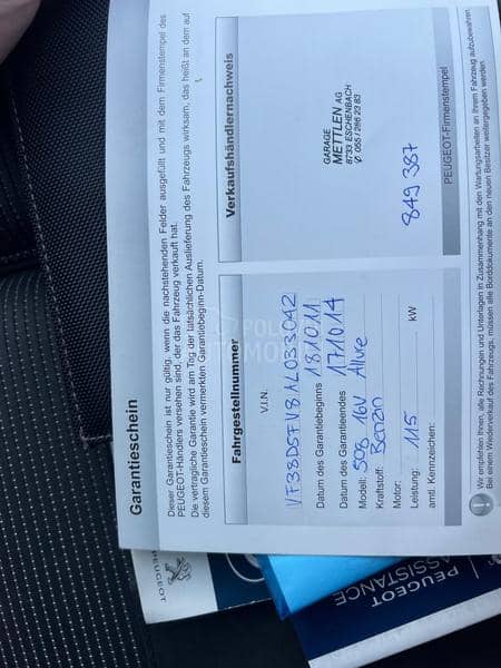 Peugeot 508 1.6 THP
