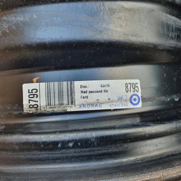 Čelične felne ford 15" 5 x 108