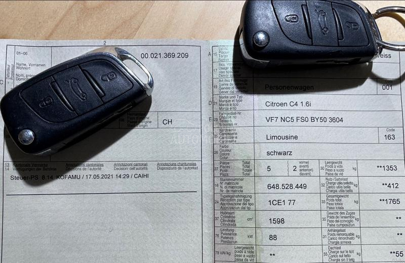 Citroen C4 1.6 VTI EXCLUSIVE