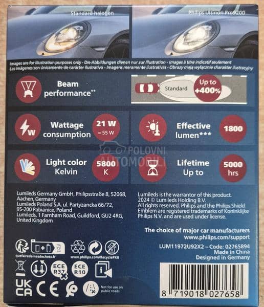 H7 Led Philips UltinonPro 9200