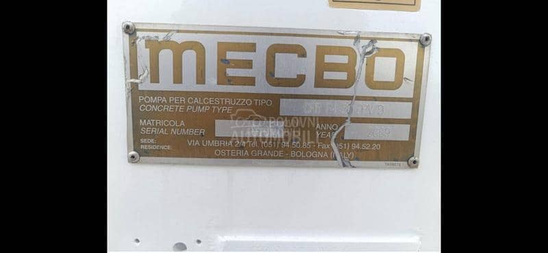 PUMPA ZA BETON MECBO