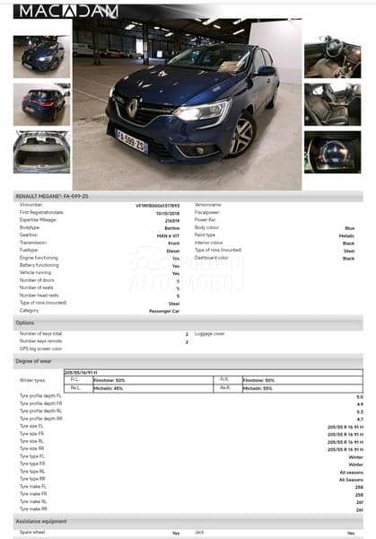 Renault Megane Vel. Servis
