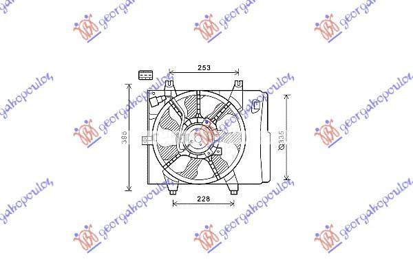 VENTILATOR KOMPLET (BENZIN/DIZ