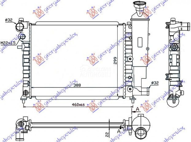 HLADNJAK MOTORA XN (39x32)