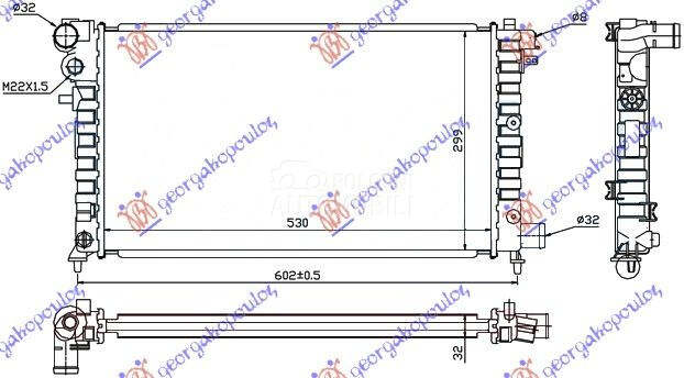 HLADNJAK MOTORA 1.5 DIZEL (53x