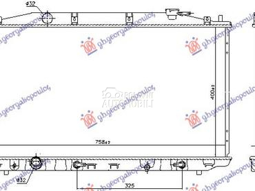 HLADNJAK MOTORA 2.0/2.4 BENZIN za Honda Accord od 2008. do 2015. god.