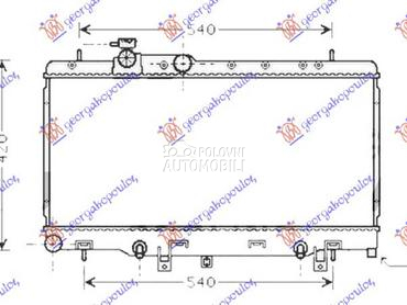 HLADNJAK MOTORA 1.6/2.0/2.5 BE za Subaru Impreza od 2001. do 2008. god.