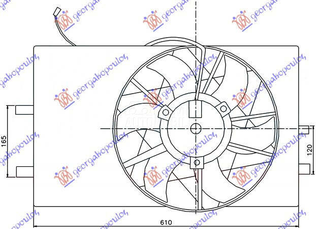 VENTILATOR KOMPLET (BENZIN/DIZ