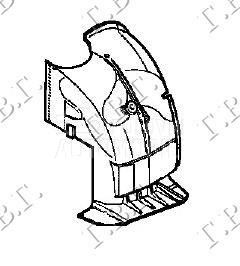 POTKRILO (PREDNJI DEO) PLASTIC