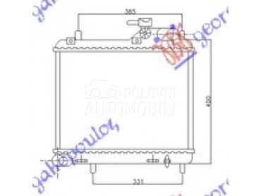 HLADNJAK MOTORA 1.5 CRDi (36x4 za Hyundai Accent od 1999. do 2002. god.