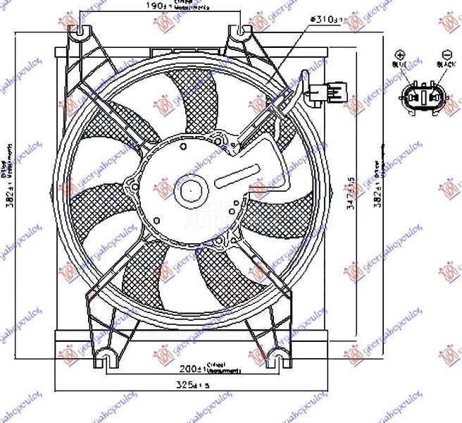 VENTILATOR KLIME KOMPLET (BENZ