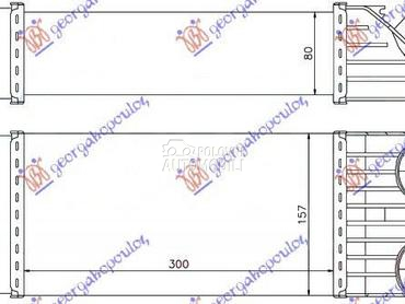 HLADNJAK INTERKULERA 1.6 HDi ( za Citroen C2 od 2008. do 2010. god.