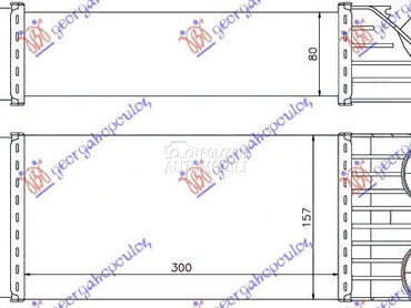 HLADNJAK INTERKULERA 1.6 HDi ( za Citroen C2 od 2003. do 2008. god.