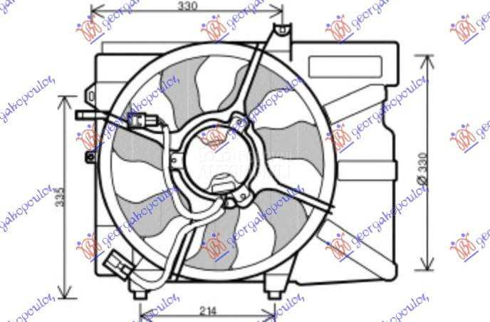 VENTILATOR KOMPLET (BENZIN) (D