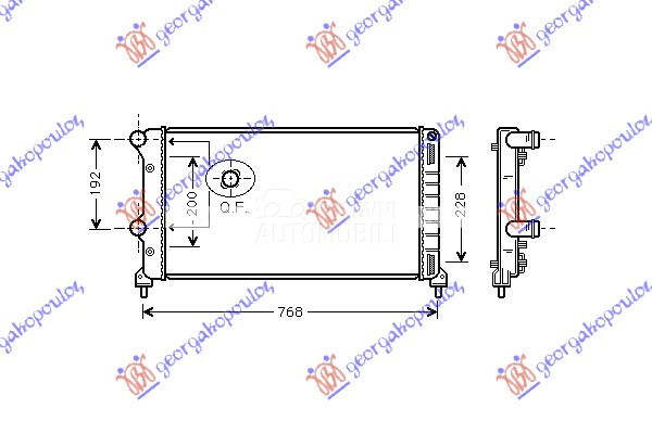 HLADNJAK MOTORA 1.3/1.9cc JTD