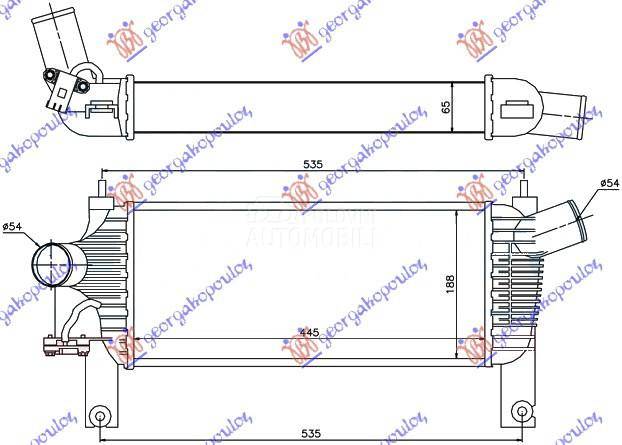 HLADNJAK INTERKULERA 2.5 DCI (
