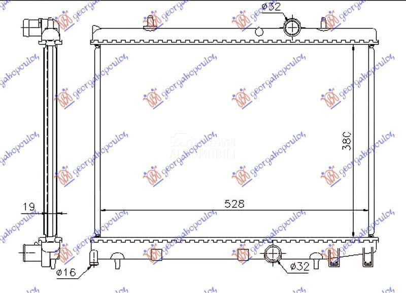HLADNJAK MOTORA 1.6 Hdi DIZEL