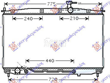 HLADNJAK MOTORA 2.7 i24V/2.2 C za Hyundai Santa Fe od 2005. do 2009. god.