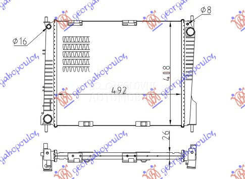 HLADNJAK MOTORA 1.5 DIZEL (49x