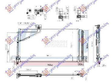HLADNJAK KLIME ZA SVE MODELSE za Mercedes Benz SLK Klasa od 2004. do 2010. god.