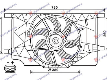 VENTILATOR KOMPLET 1.9/2.0/2.2 za Renault Espace od 2003. do 2012. god.