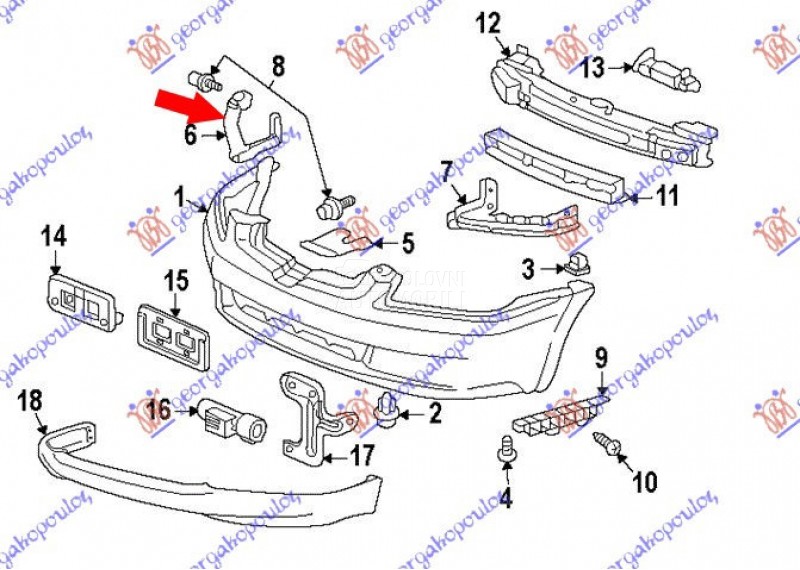 NOSAC PREDNJEG BRANIKA GORNJI