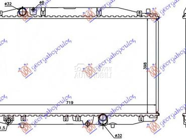 HLADNJAK MOTORA 2.2 CTDi (39.5 za Honda Accord od 2003. do 2008. god.