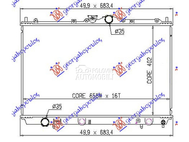 HLADNJAK MOTORA 1.3/1.6/1.8 BE za Mitsubishi Carisma od 1996. do 2005. god.