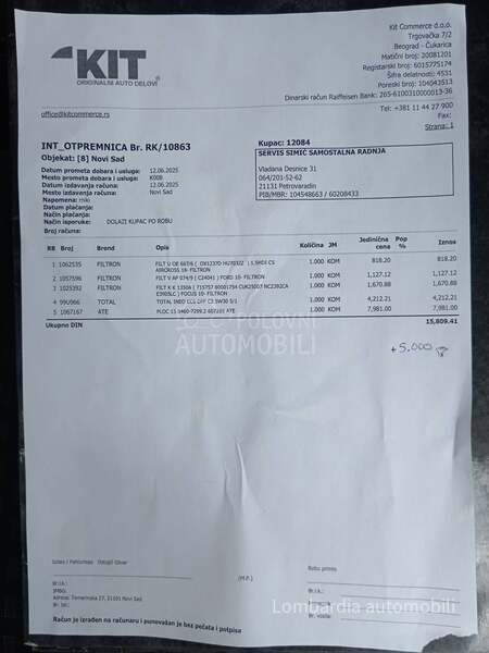 Ford Transit Connect 1.5 ecoblue